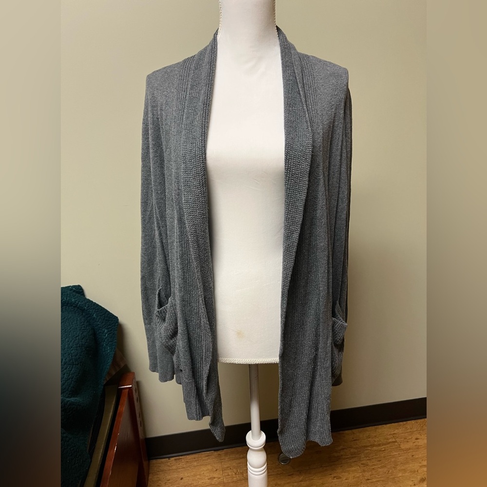 Gray cardigan